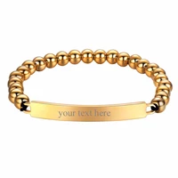 personalized bar bracelet stainless steel adjustable bracelet engraved charm bracelet gift custom date name bracelet gh3697