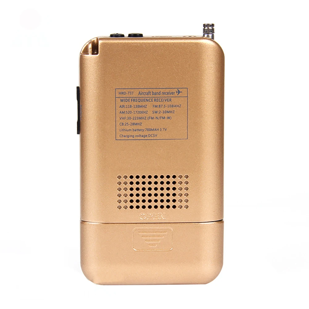 Мини радио HRD-737 портативный цифровой lcd полный диапазон FM/AM/SW/CB/Air/VHF радио стерео приемник радиосвязи