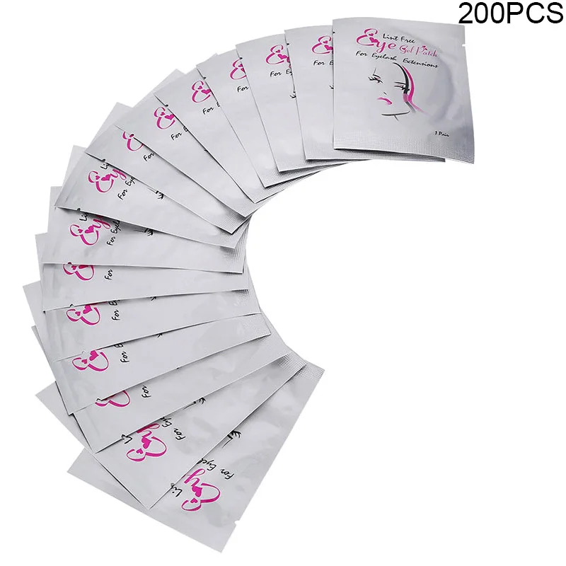 200pcs 50/100/200 Накладные ресницы расширение бумажные патчи для наращивания для глаз наклейки для ресниц под подушечками для глаз гидрогелевые бумажные патчи - Цвет: 200pcs