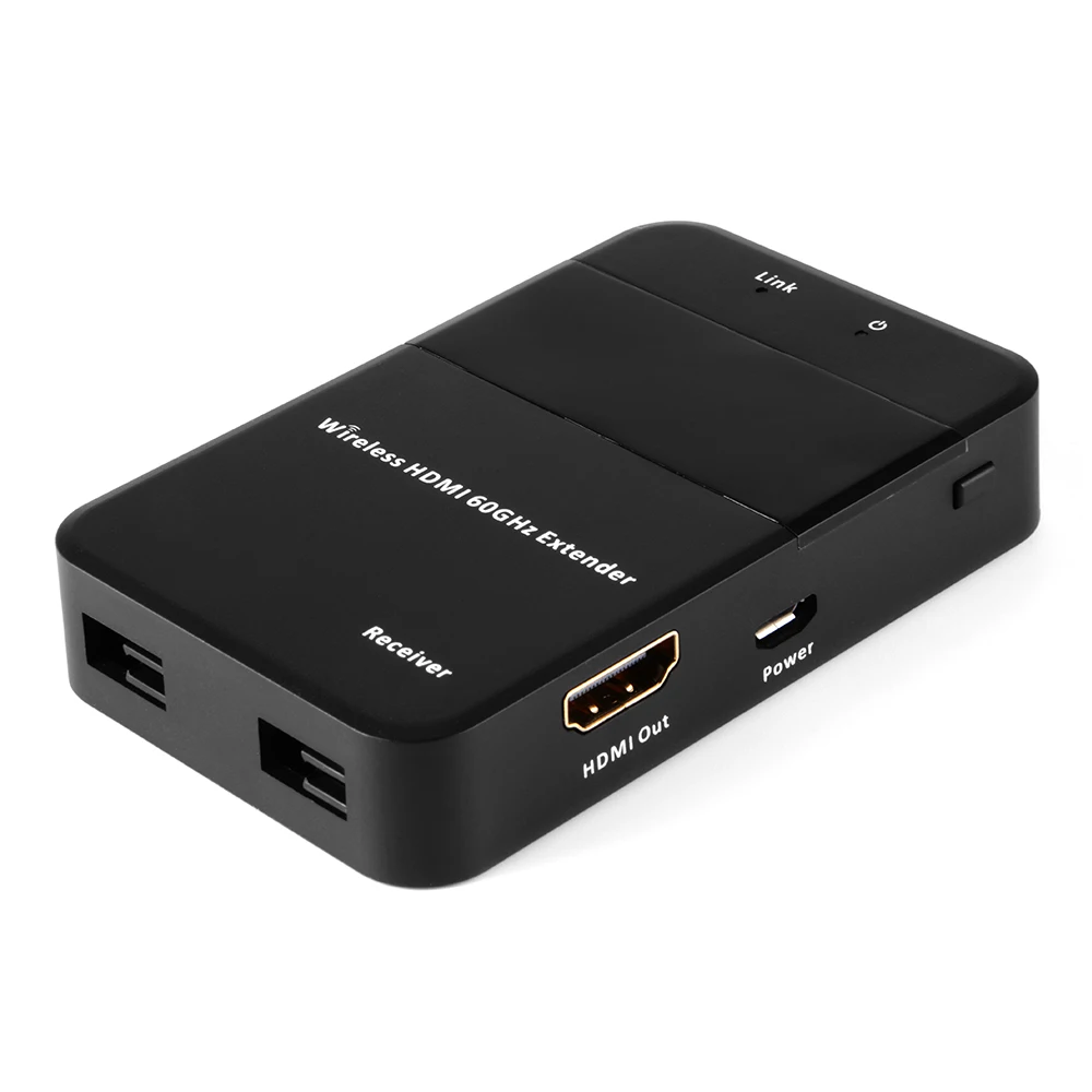 WHDI 30 м беспроводной HDMI передатчик приемник комплект поддержка 1080P HDMI Беспроводная передача видео 60 ГГц 98ft HDMI удлинитель беспроводной