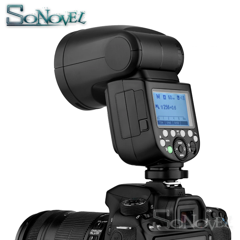 Вспышка для камеры Godox V1 V1C V1N V1S V1F V1O TTL 1/8000s HSS литиевая батарея Speedlite Canon Nikon Sony Fuji