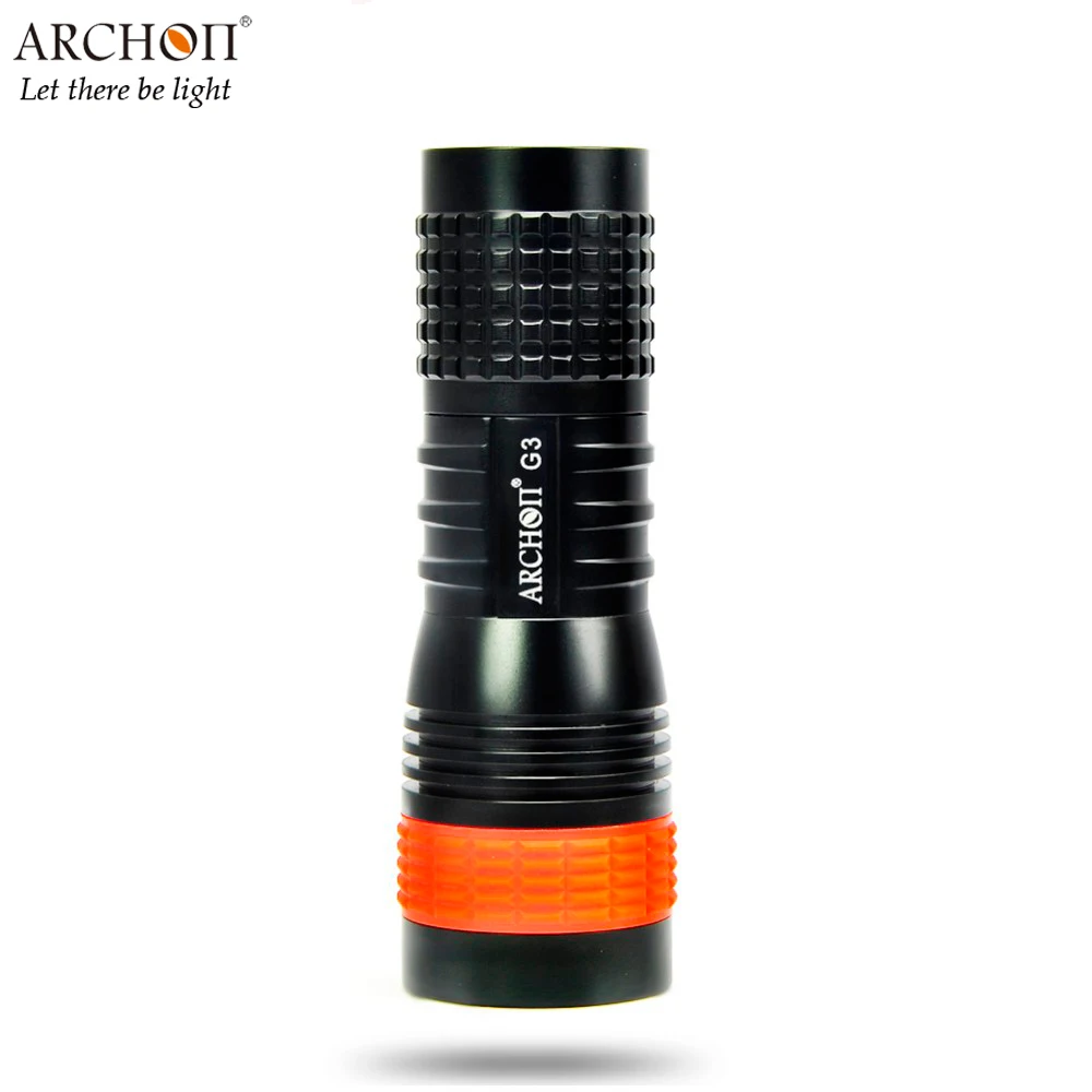 ARCHON G3 фонарик для дайвинга CREE XP-G2 R5 max подводный 100 метров водонепроницаемый IP68 6500k