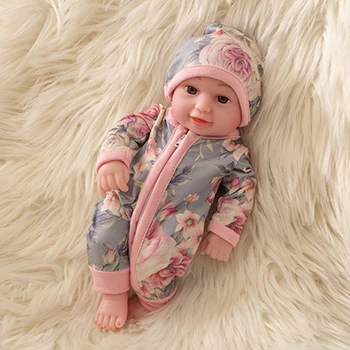 12 10 дюймов полный тела силикона Reborn младенцы кукла Ванна игрушка реалистичные Новорожденные куклы - Цвет: 12