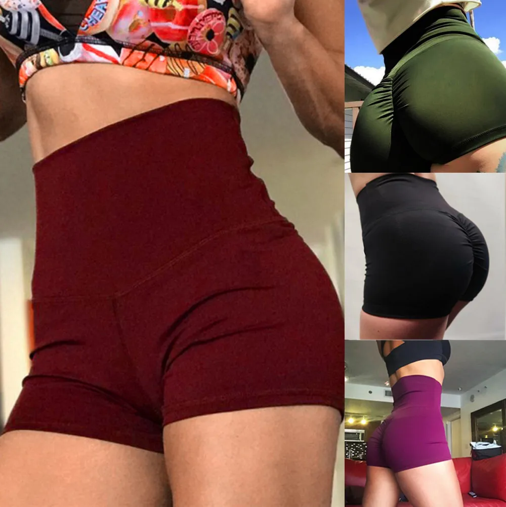 Для женщин красный шорты для Модные, пикантные Bodycon тренировки Короткие штаны Женские панталоны Mujer фитнес мягкий спортивная одежда лето mujer шорты шорты женские
