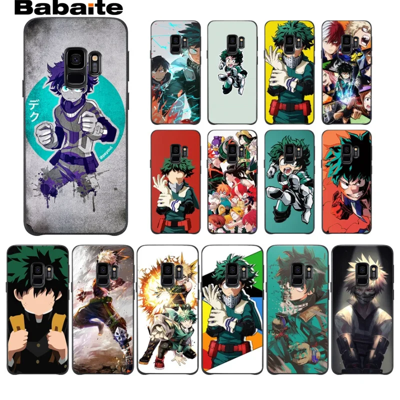 Boku no Hero academic DIY Окрашенные аксессуары для телефонов Чехол Samsung Galaxy s8 s9 plus note 8 note9 s7