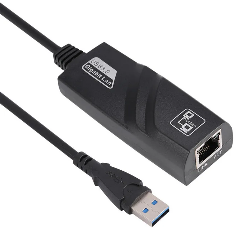 50 шт./лот USB3.0 USB 3,0 до 10/100/1000 Мбит/с RJ45 Gigabit Ethernet сетевой адаптер сетевой карты для Macbook Mac ОС Windows