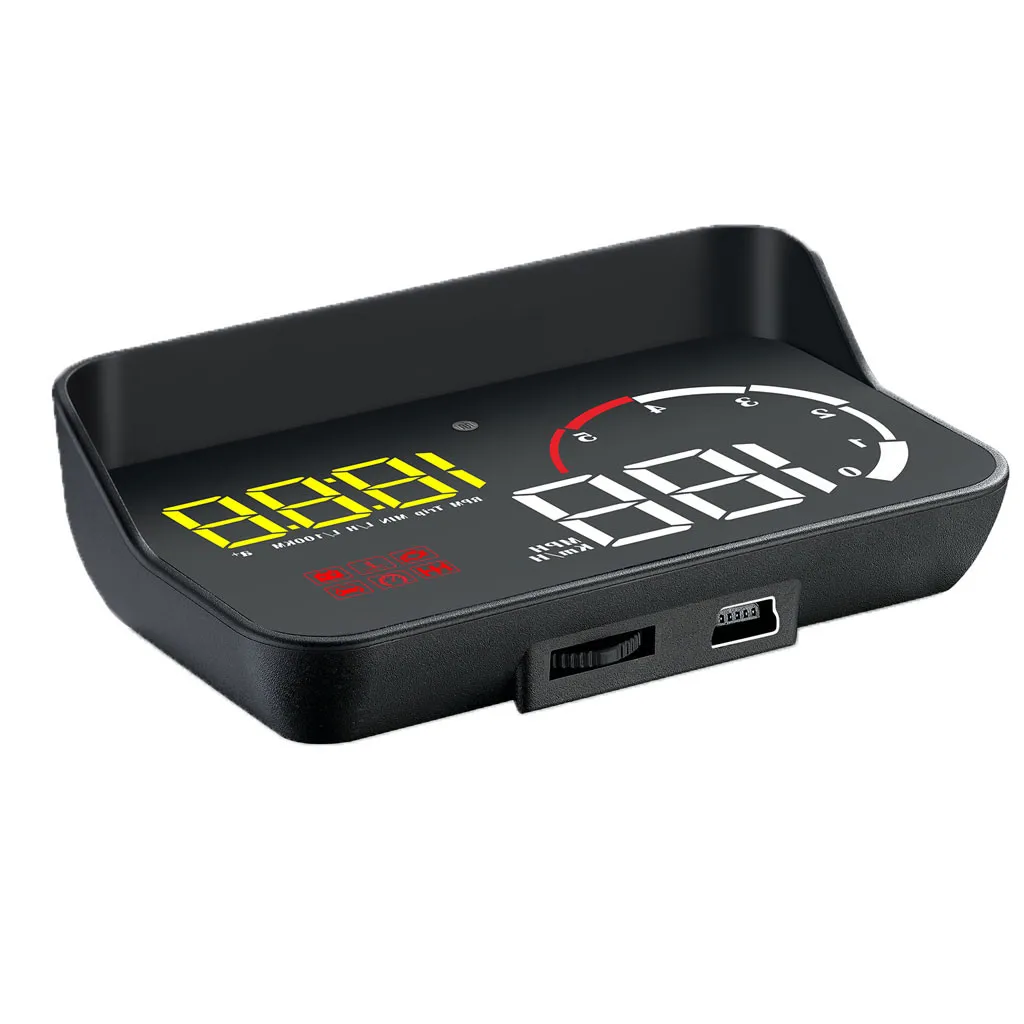 Автомобильный HUD Дисплей 5 дюйма A8 дисплей 4 D2000 OBD2 светодиодный сканер лобового