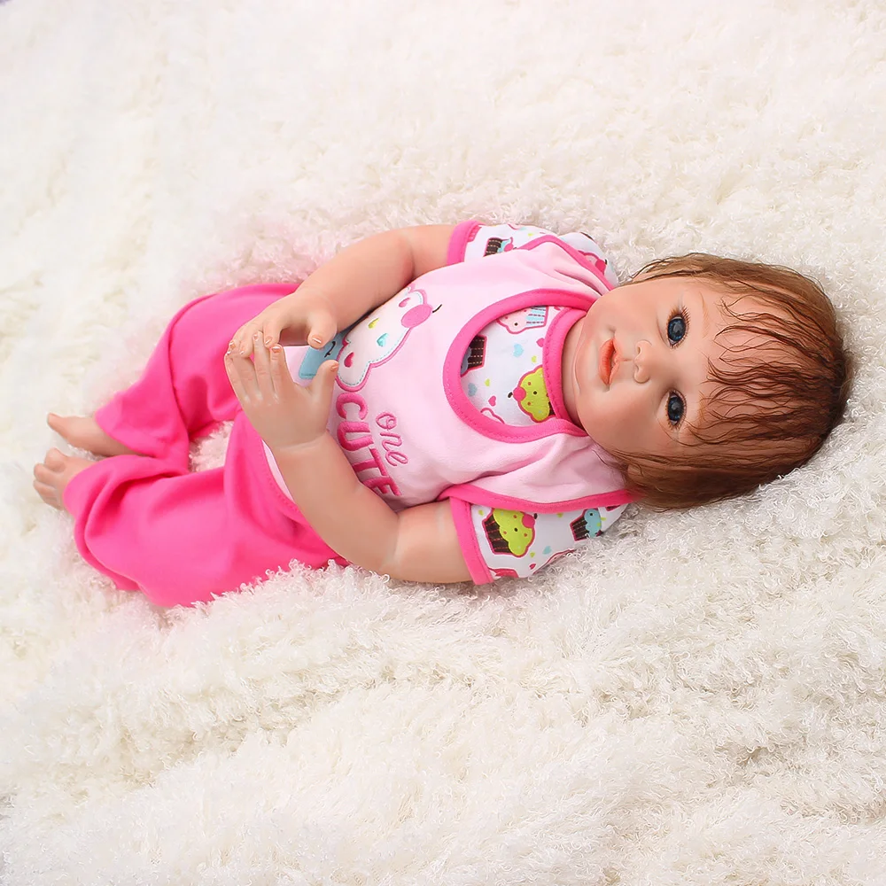 Детские куклы Reborn girl 20 &quot48 см силиконовые bebes reborn игрушки подарок мягкая ткань