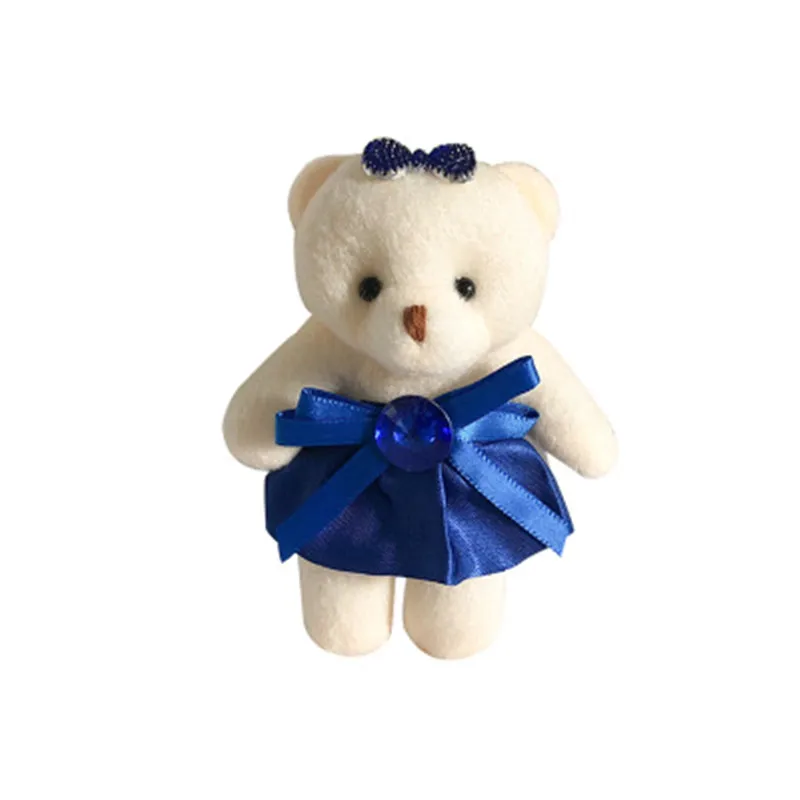 Kawaii маленькие плюшевые мишки 12 см игрушка мини мультяшный Букет плюшевый мишка