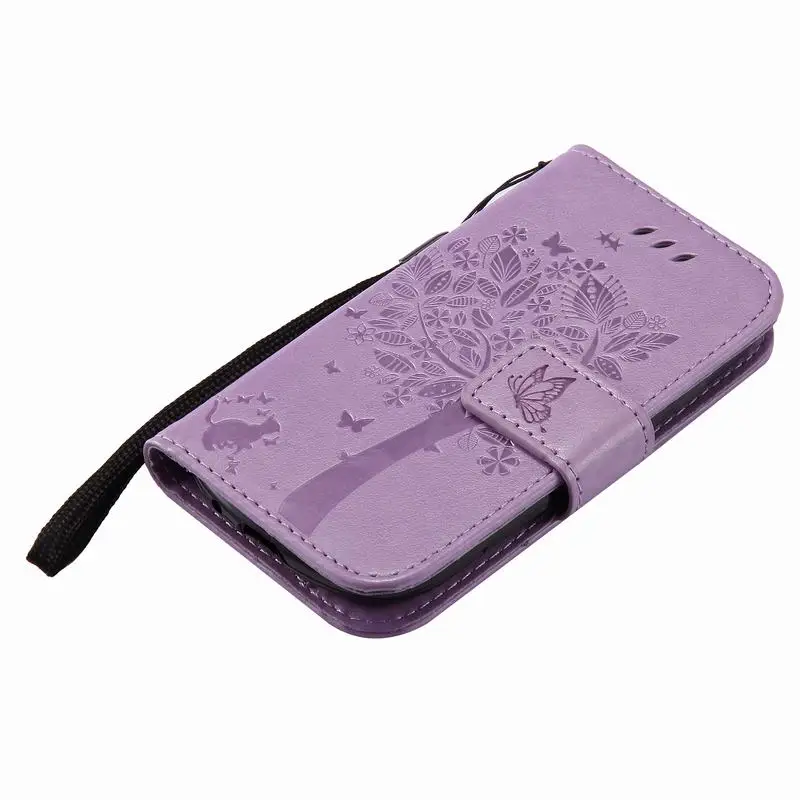 Чехол для samsung Galaxy S3 Mini, кожаный кошелек и силиконовый чехол для телефона samsung Galaxy S3 Mini, чехол с кошкой и деревом, флип-чехол