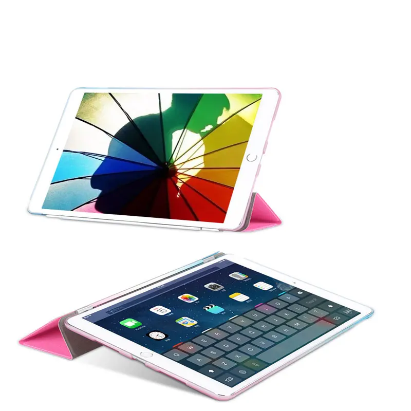 Чехол Rainbow для планшета iPad Pro 10.5 Air 3 2019 с умным трехскладочным дизайном и ярким цветовым узором.