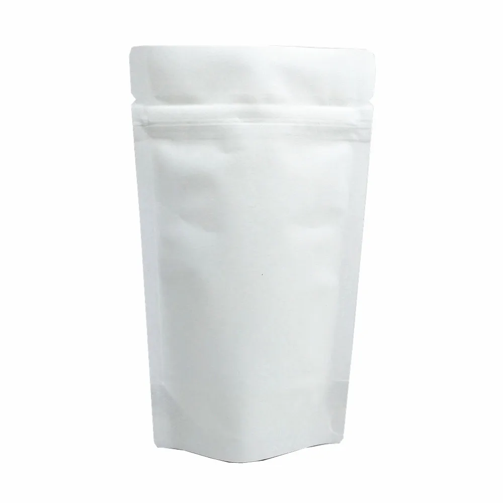 50 шт 9x15 см стоьте Вверх Мешок Ziplock крафт-бумага алюминиевая фольга пакет мешок