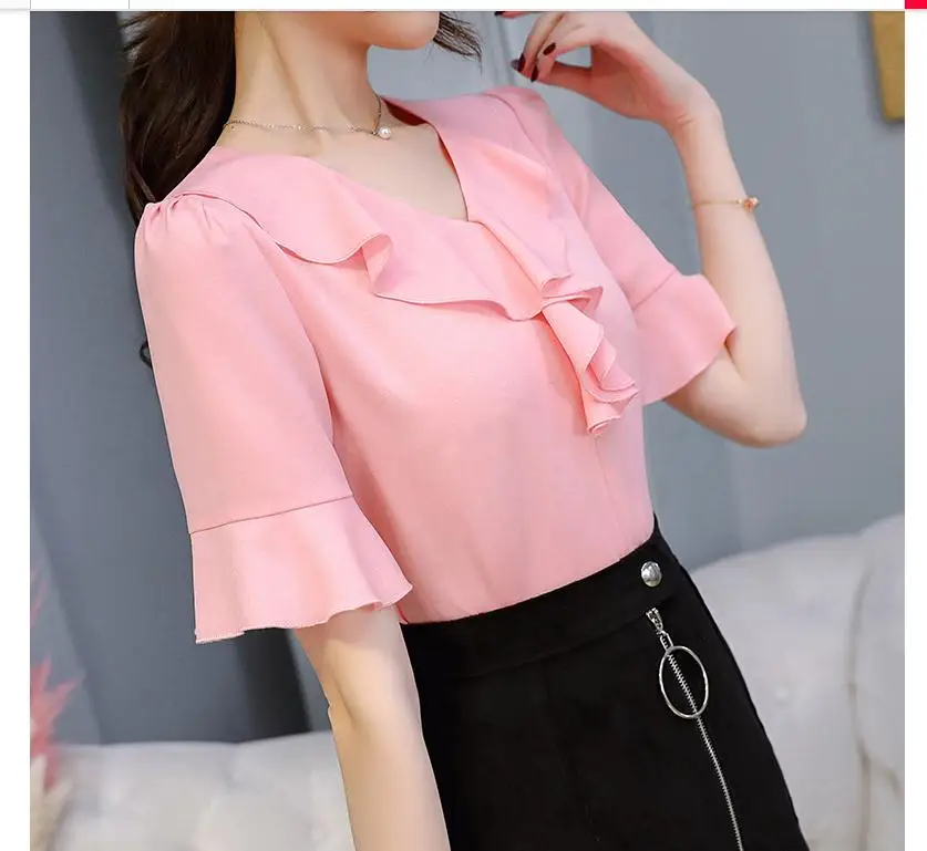 2019 женский модный комплект из шифоновой рубашки в новом стиле|Рубашки| |