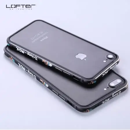 Алюминиевый металлический бампер Lofter для Apple iPhone6 7 8 iPhone Plus чехол с мультяшной