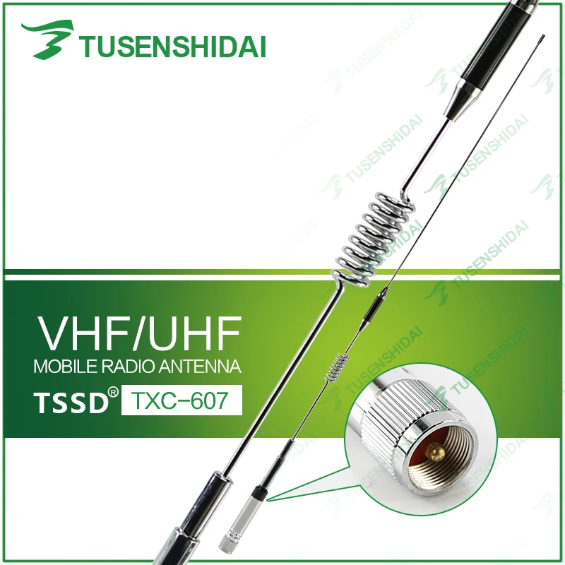 Горячая Распродажа VHF/UHF Двухдиапазонная Автомобильная радиоантенна TXC-607(NL-607) из