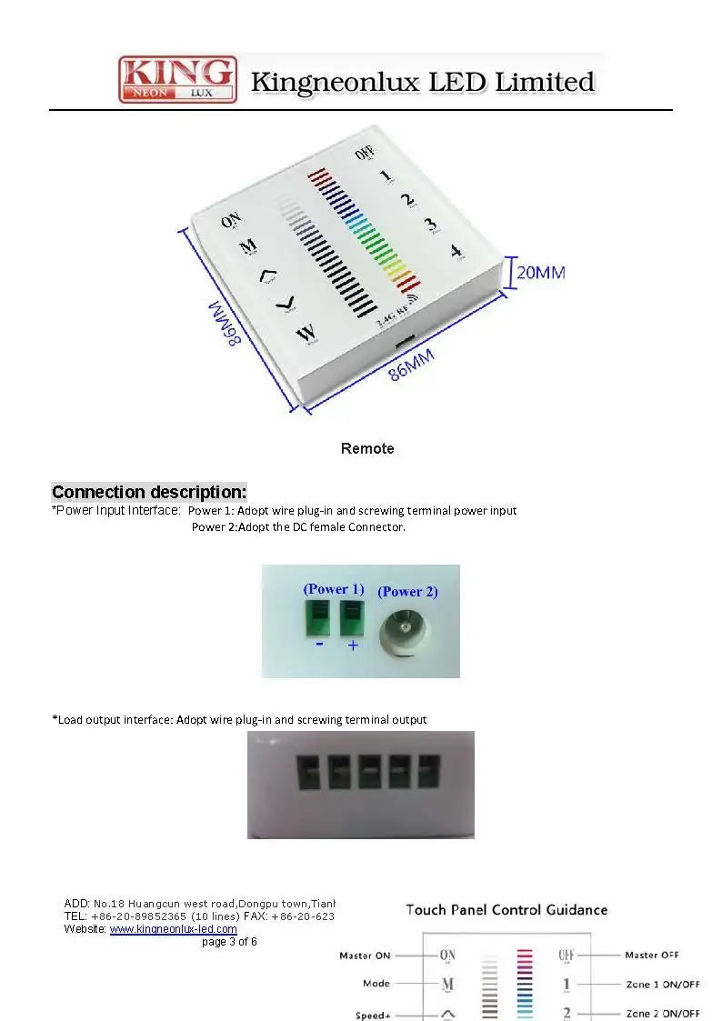 2 4G 4-зонный пульт дистанционного управления RGB + RGBW CCT контроллер Светодиодная