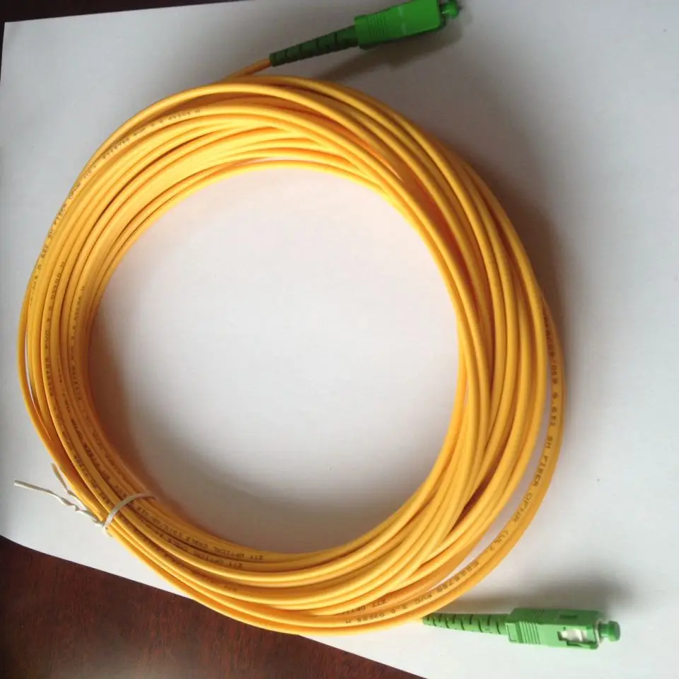 Free Shipping Cable Branchement Fibre Optique SC APC 30m Fiber Optic Jumper SC/APC-SC/APC Fiber Optic Patch Cord