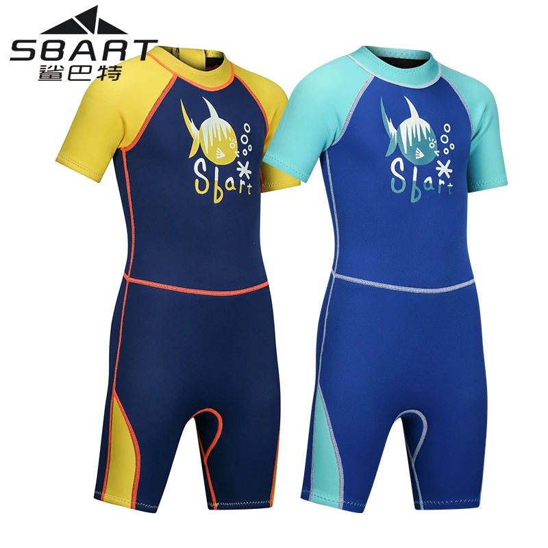Детский короткий гидрокостюм 2 мм Премиум неопрен для девочек и мальчиков
