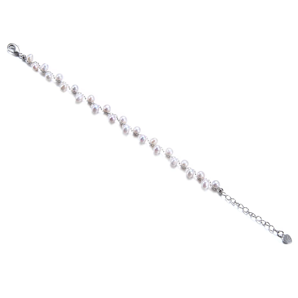Семь GIRL5-6mm браслет из пресноводного жемчуга для женщин, подарок, регулируемые мульти перламутровые браслеты, очаровательный браслет, ювелирное изделие