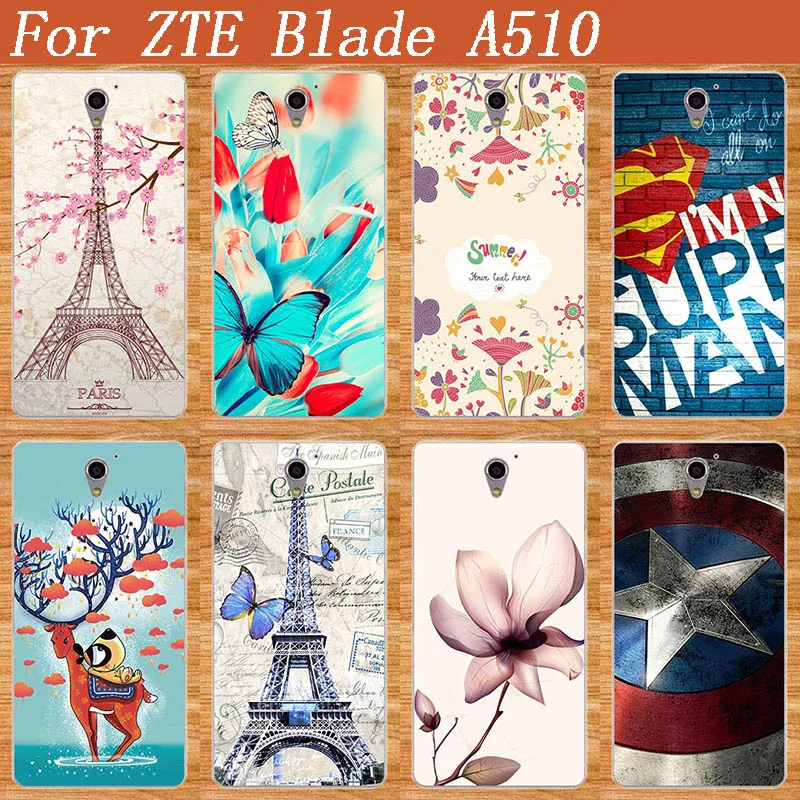 Чехол для ZTE Blade A510 A 510 5 0 ''с красивым дизайном модные чехлы 8 цветов чехол
