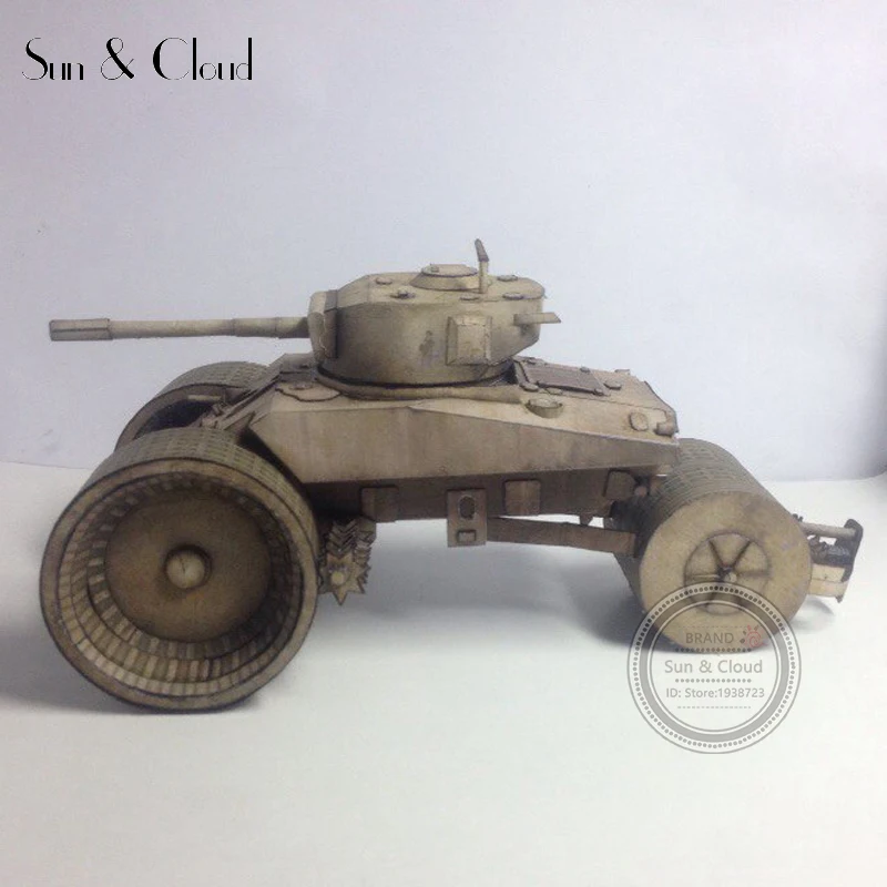 1:50 3D США M4 T10 минная очистка Танк Бумажная модель Вторая мировая война сборка