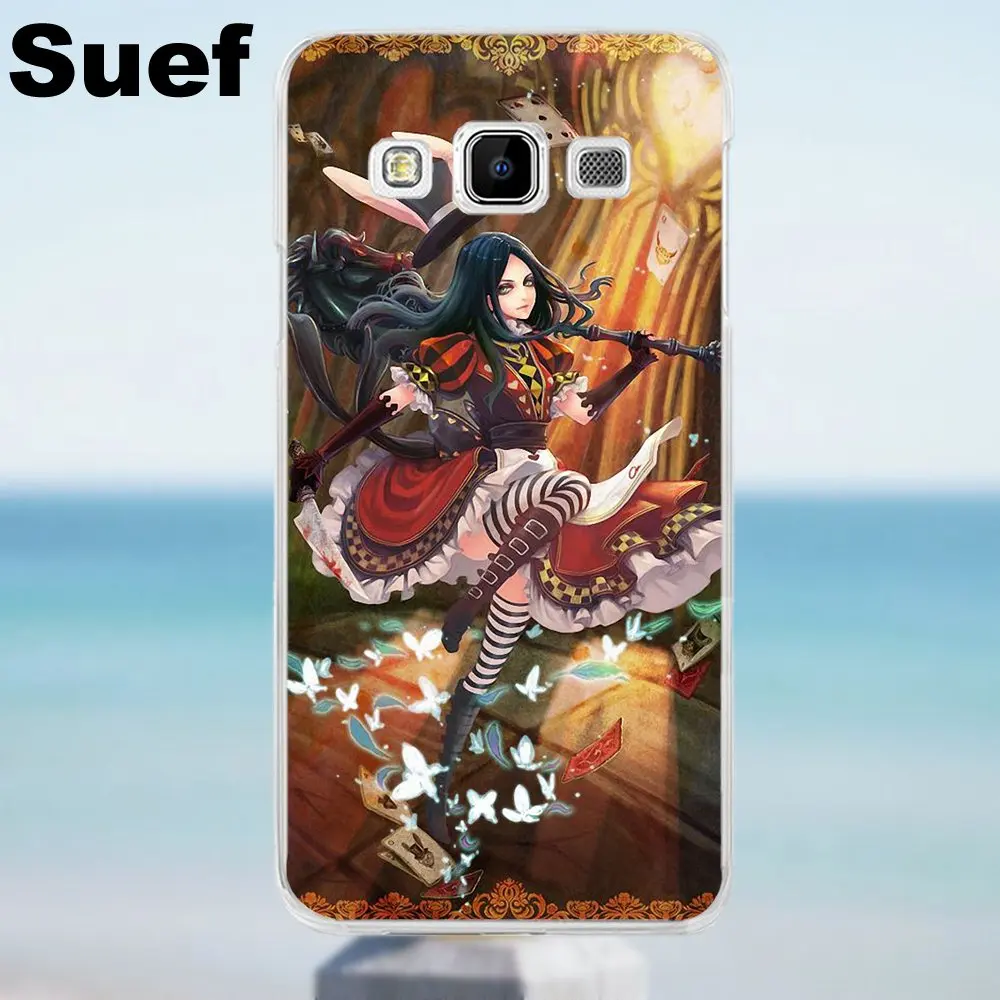 Suef чехлы из ТПУ для Galaxy Alpha Core Prime Note 2 3 4 5 S3 S4 S5 S6 S7 S8 mini edge Plus видеоигры Алиса Америка