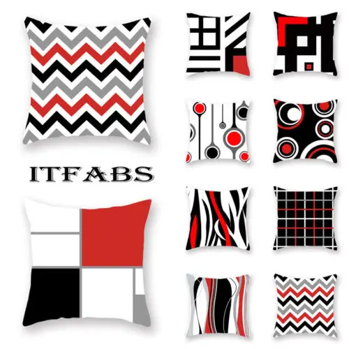 1 шт. винтажный геометрический домашний декоративный бросок наволочка полистер