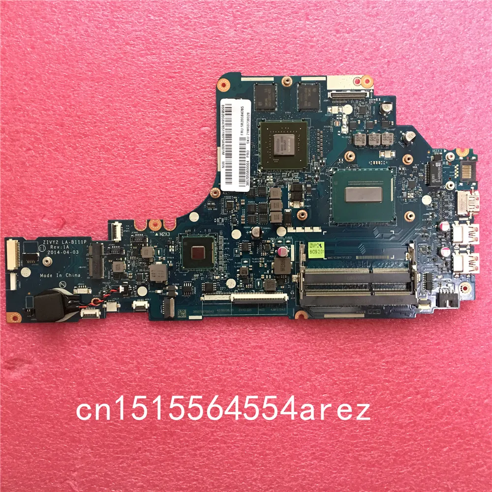 И ноутбук lenovo Y50-70 W8P I5-4210H процессор 4G материнская плата ZIVY2 LA-B111P N15P-GX-A2 5B20G84765