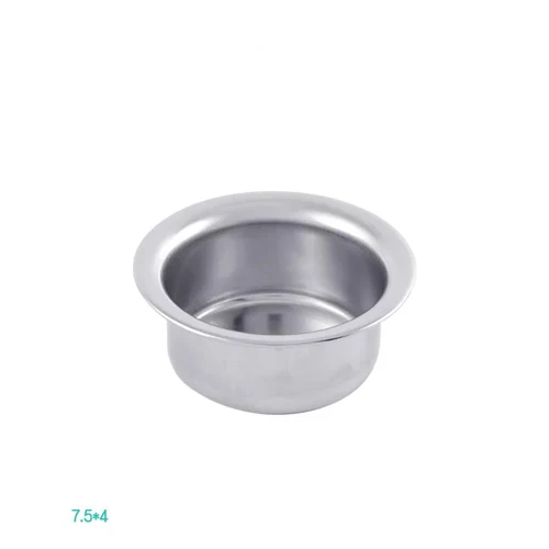 soup basin 1 шт. детская забавная кухонная игрушка из нержавеющей стали кастрюли кухонная посуда Серебряная Миниатюрная игрушка ролевые игры подарок для ребенка - Цвет: soup basin