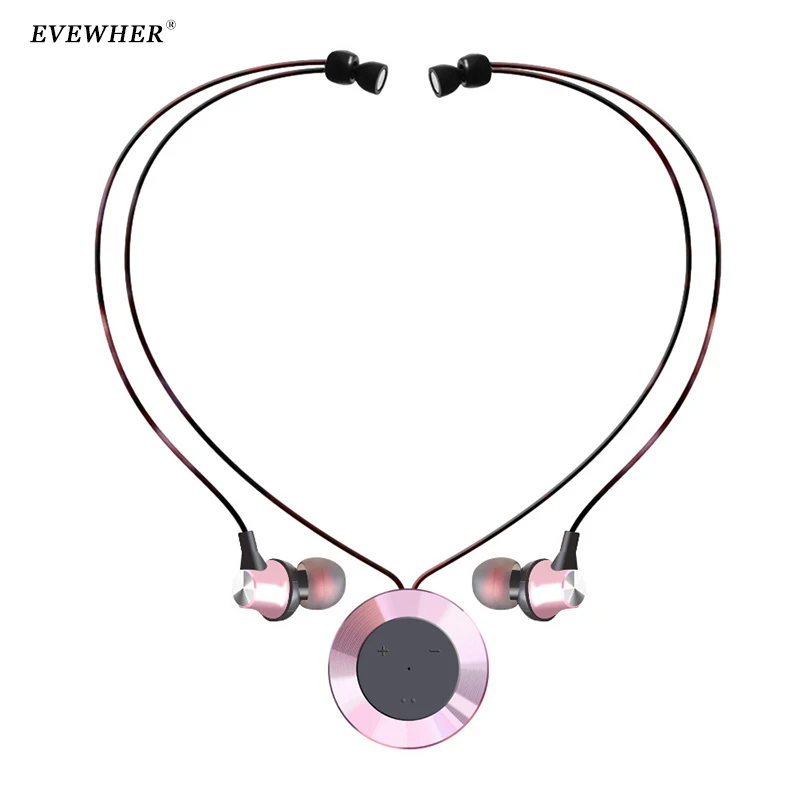 Подвесные Bluetooth наушники металлические магнитные Беспроводные спортивные для