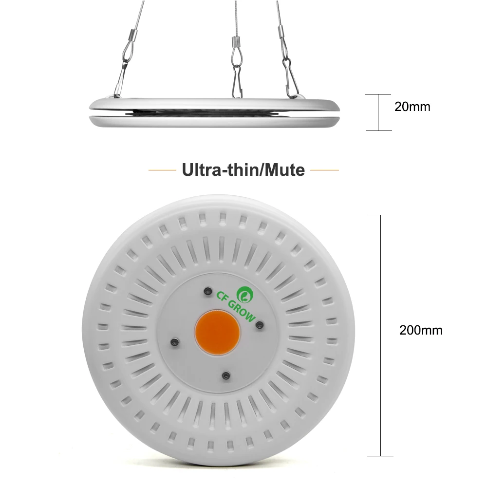COB LED Grow Light Full Spectrum 100W UFO lED Lamp Waterproof IP67 For Vegetable Flower Indoor Hydroponic Greenhouse - Светодиодная лампа COB LED Grow Light Full Spectrum 100W UFO влагозащищенная IP67 для растений овощей и цветов внутри помещения гидропон