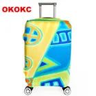 Защитный чехол OKOKC для чемоданов, плотный эластичный чехол для чемоданов размером SMLXL, подходит для путешествий размером 18-32 дюйма, аксессуары для путешествий