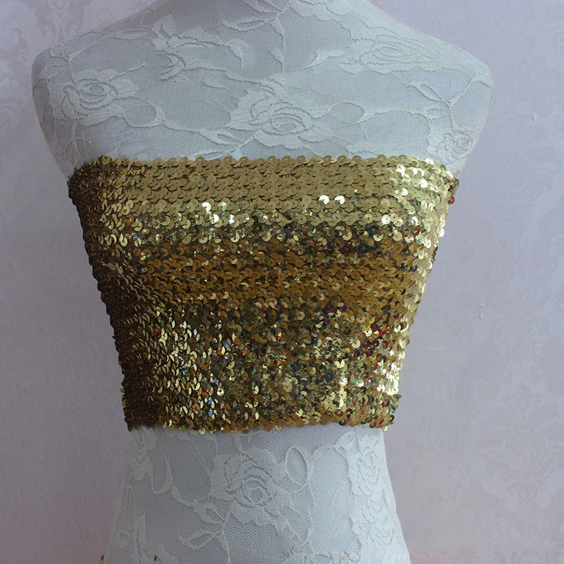 Кроп-топ для ночного клуба с блестками сексуальный женский Топ без бретелек