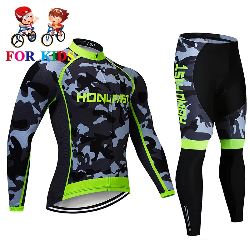 Long sleeve Suit 7 Новинка года; FDJ Pro Team; Детский комплект из Джерси для велоспорта с длинными рукавами; одежда для гонок; MTB Maillot; Длинная детская одежда для велоспорта; Ropa bicicleta - Цвет: Long sleeve Suit 7