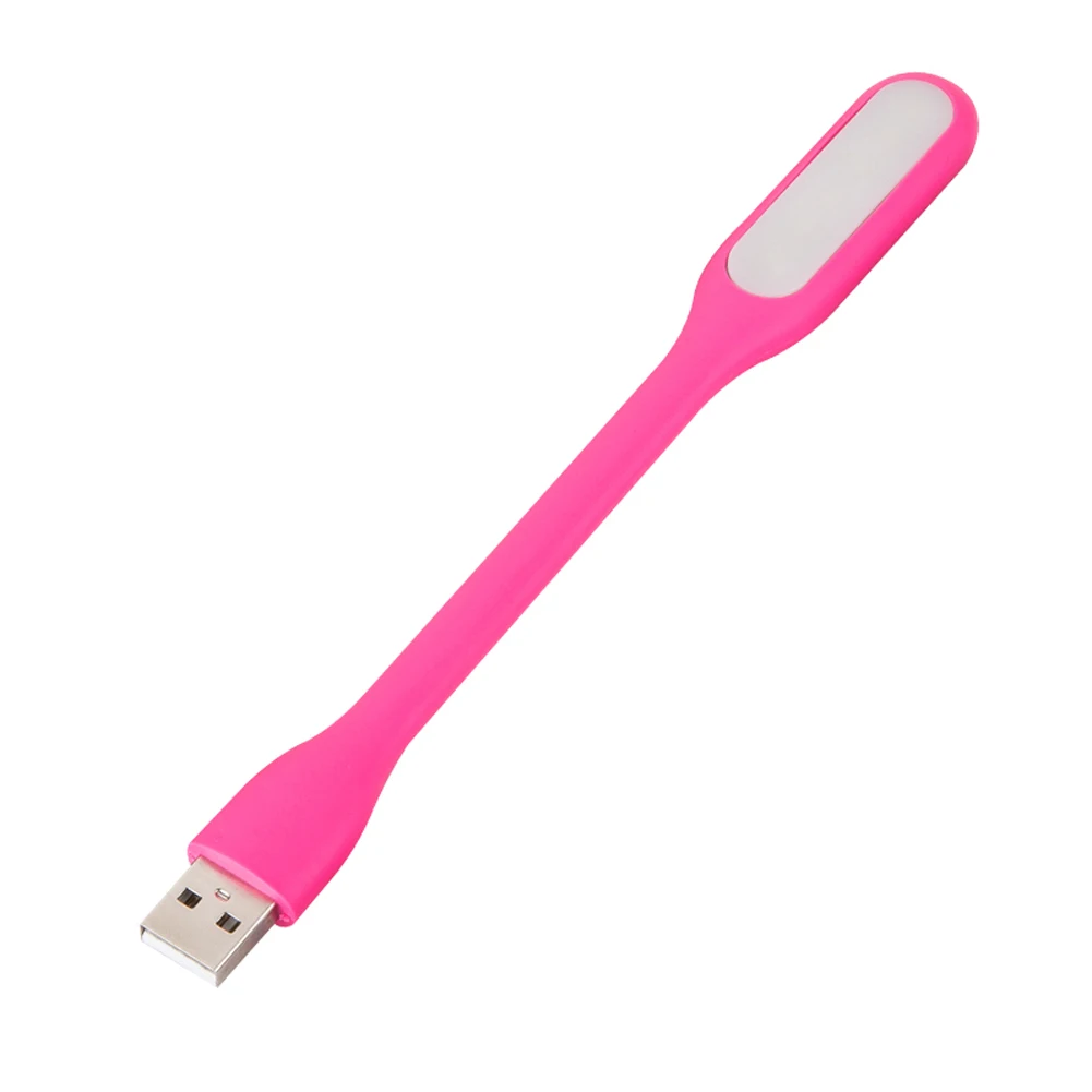 Pink TSLEEN дешевые мини USB светодиодный гибкий Фонарь Лампа для power Bank фонарик компьютера для подсветки клавиатуры ноутбука ПК ноутбука - Испускаемый цвет: Pink