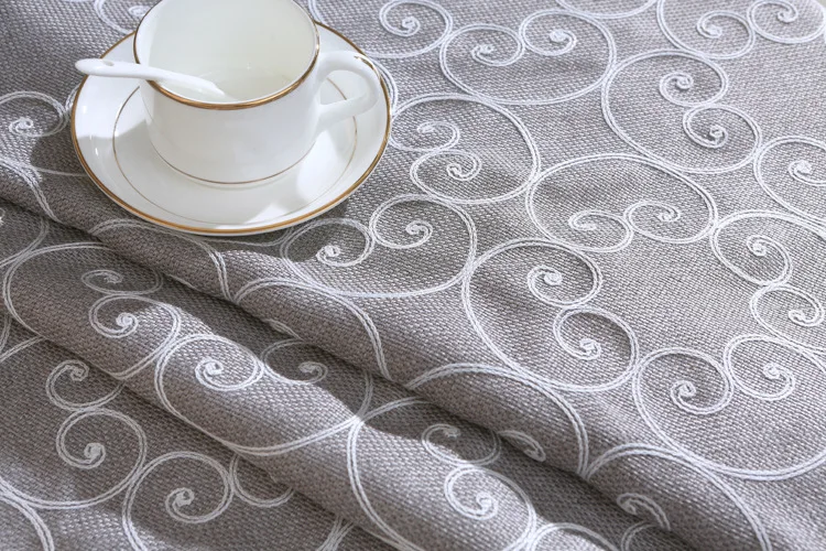 

High quality shading cotton embroidery curtain screens for living room and bed room