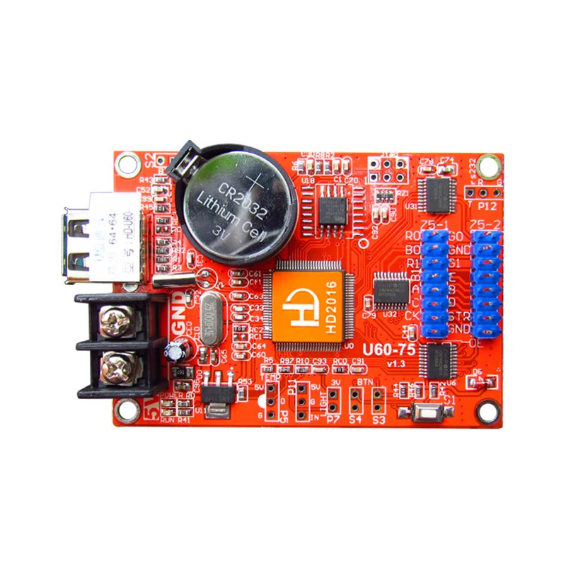 Наружная реклама красный светодиодный дисплей прокрутки p10 async карта управления