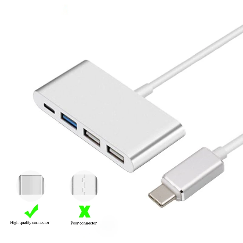 USB C HUB Type на 4 порта OTG Hub USB3.0 2 0 мультипортовый зарядный конвертер для Macbook передача