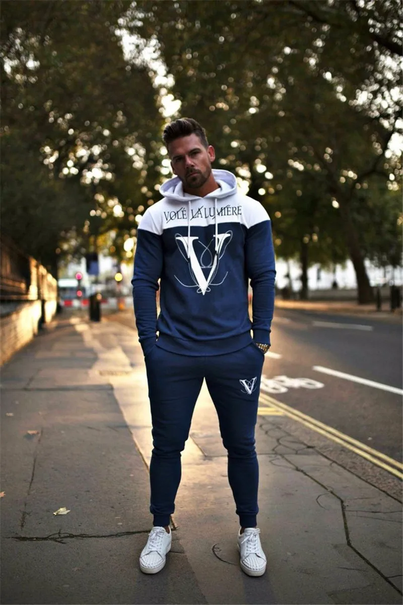 Комплекты GYMPXINRAN, спортивный костюм для мужчин, спортивный костюм chandal hombre survetement homme, тренировочный костюм mannen tuta uomo, модный мужской спортивный костюм
