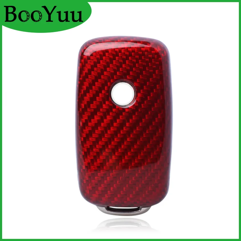 BooYuu 100% Carbon Fiber CAR key Cover shell Case For Volkswagen TIGUAN T.ouareg BORA LAVIDA Sagitar J.etta Gran Lavida | Автомобили и