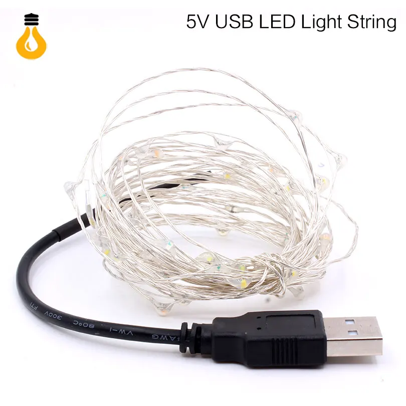 100 светодиодный 10 м USB Свет Строка удаленного Управление