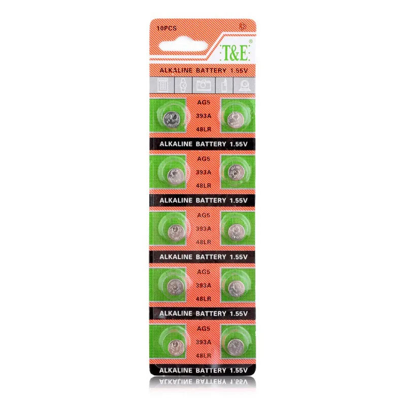 YCDC хит продаж 10 штук AG5 LR754 393 SR754 193 546 RW28 48 Щелочная батарейка для часов Скидка