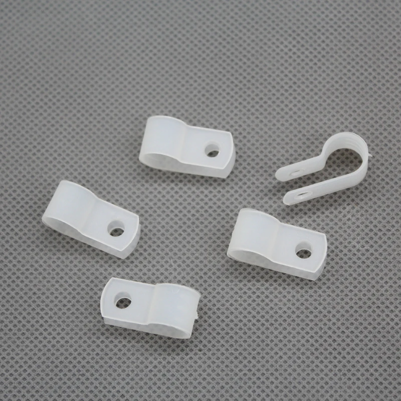 

1000pcs/lot House Use Clear R type Wire Holder 8.4mm 5/16" Cable Clamp For Electric Project arrangement of wire