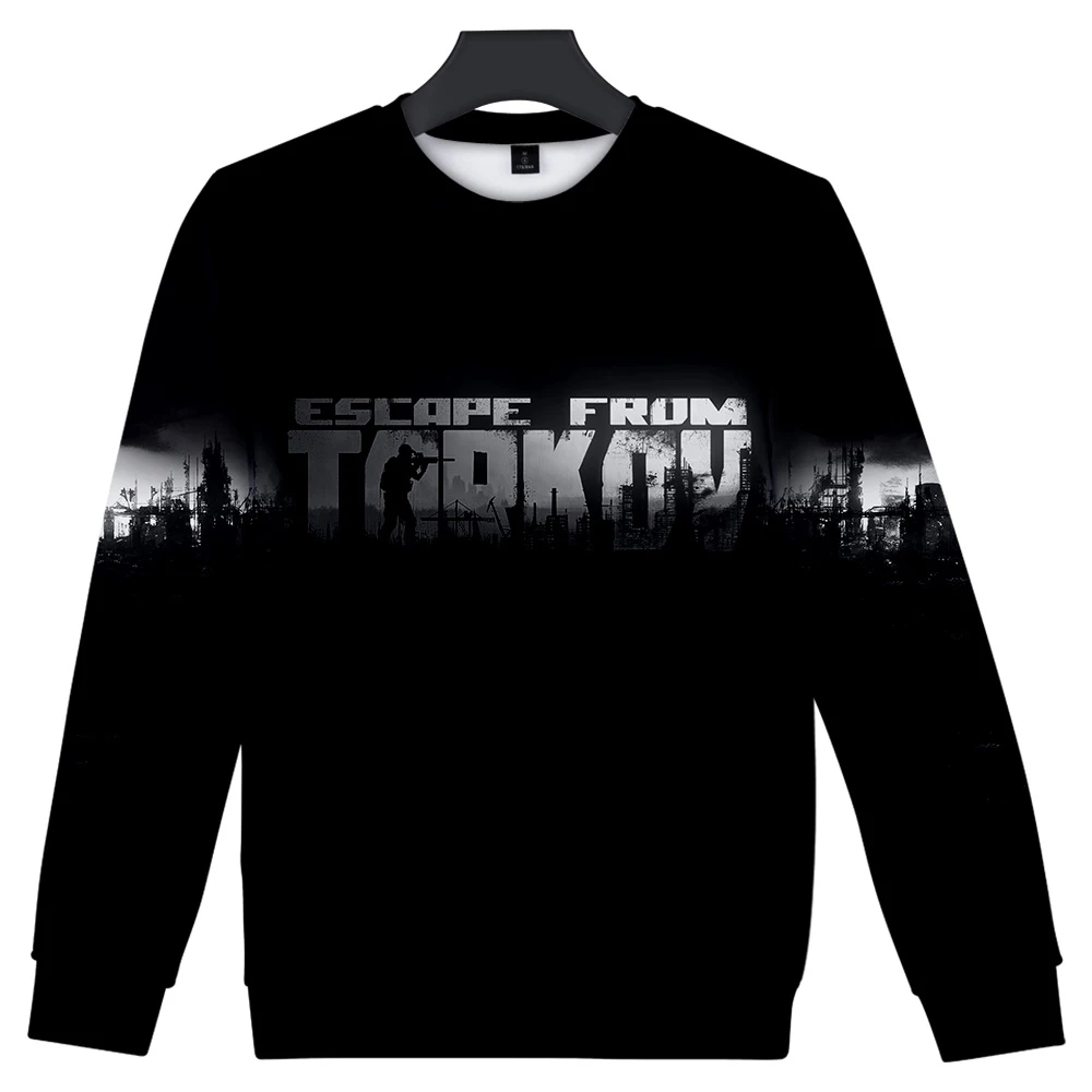 

Round neck Sweatshirt 3D Escape from Tarkov print Men/Women Sweatshirt Game Harajuku Boy/Girl Warm New Escape from Tarkov Top