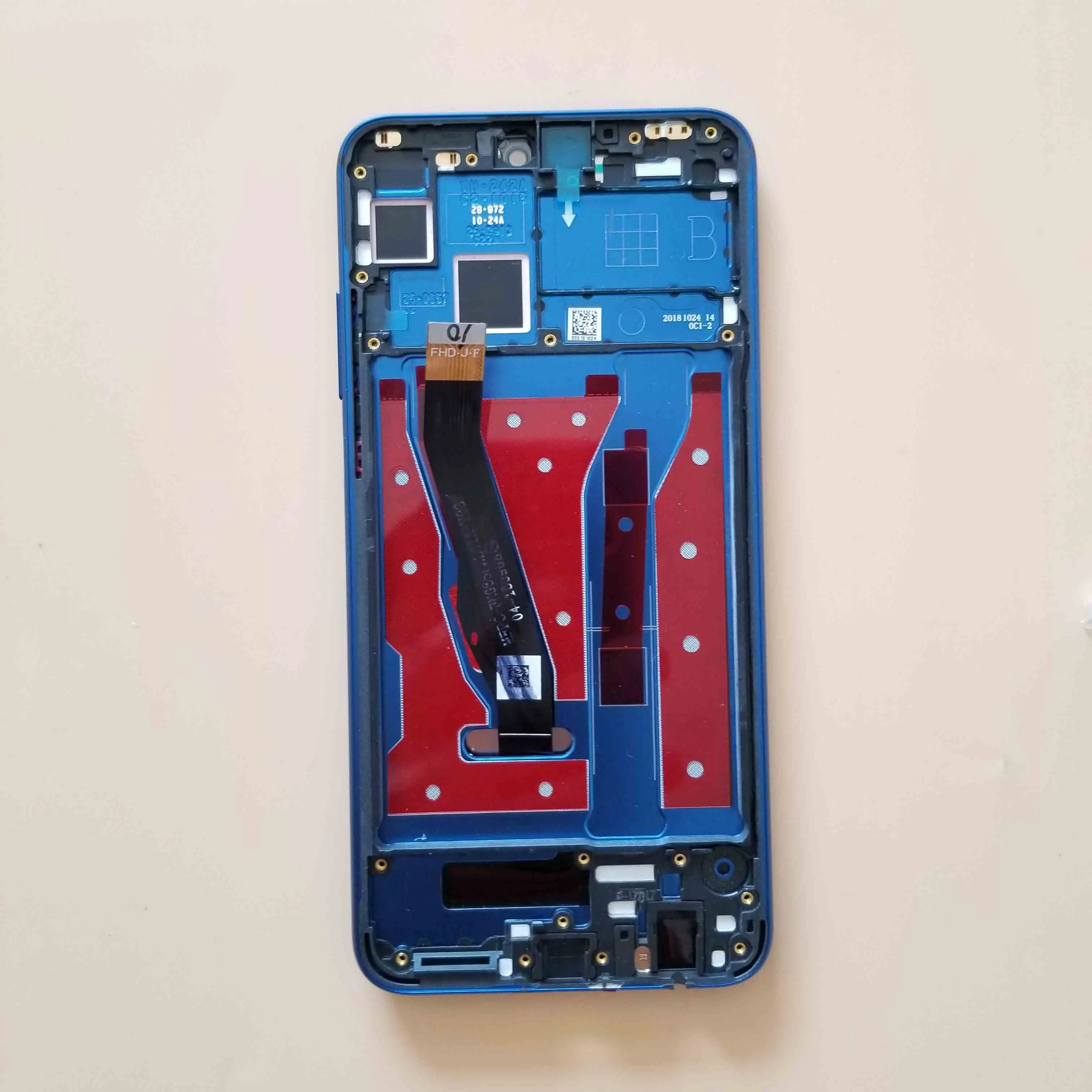 LCD With Blue Frame 6," для Huawei Honor 8X ЖК-дисплей, сенсорный экран, дигитайзер в сборе, Замена с рамкой LCD+ инструменты - Цвет: LCD With Blue Frame