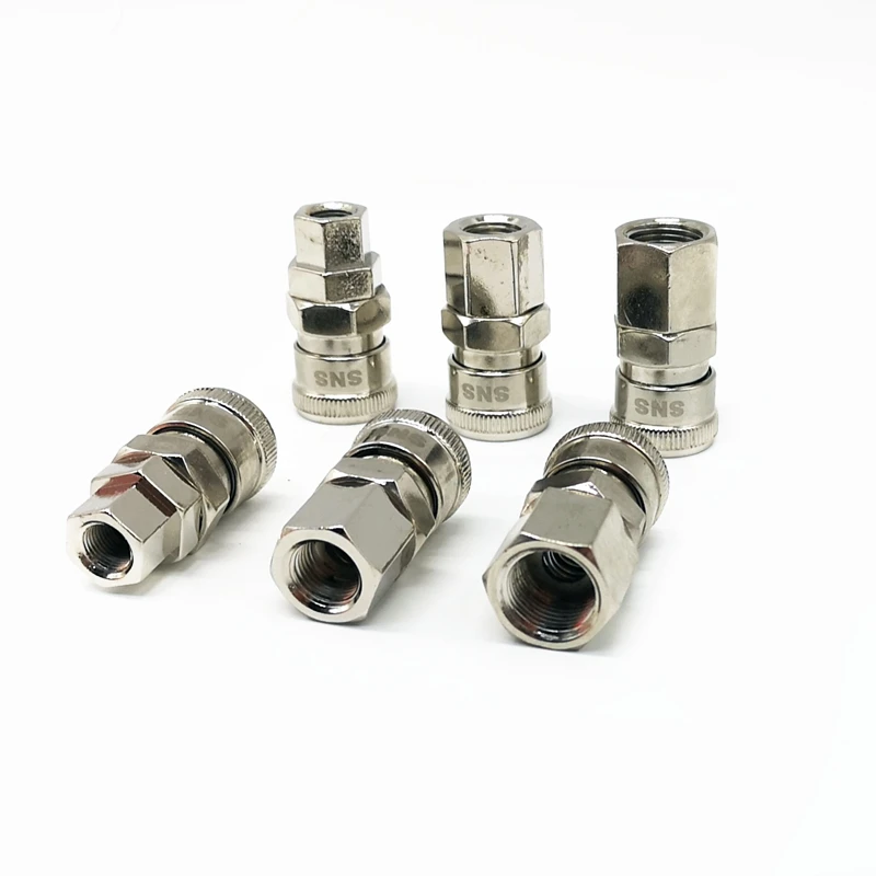 1pcs High Quality Female Thread Fittings SF10 SF20 SF30 C type Quick Coupler Connector 1/8'' 1/4'' 3/8'' Pneumatic |