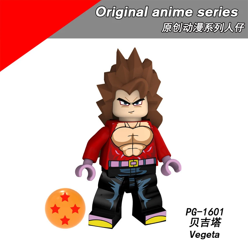 Конструктор Legoing Dragon Balling оригинальный P8182 аниме серия Sun Wukong Vegeta сборка
