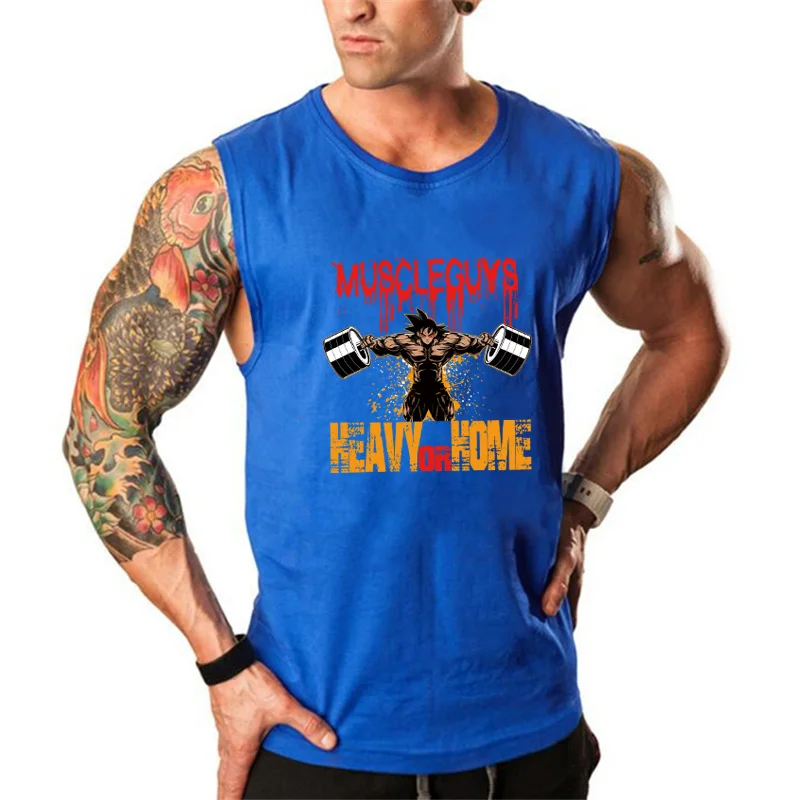 Muscleguys, майка для бодибилдинга, мужская хлопковая одежда, летняя майка для тренировки фитнеса, жилет для тяжелой атлетики, майка без рукавов