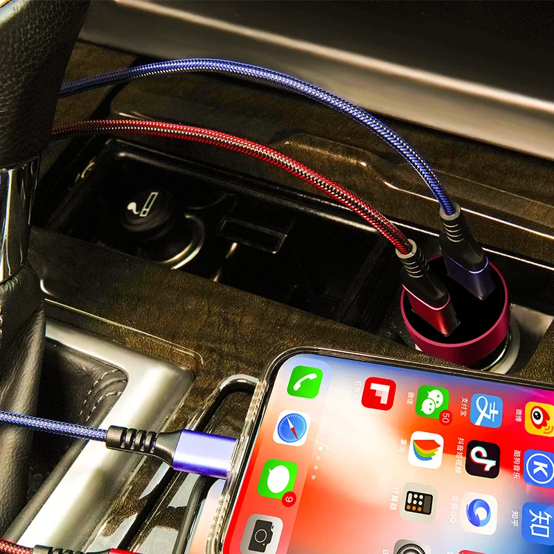 Автомобильное зарядное устройство с двумя USB портами 3 А|Зарядные устройства для
