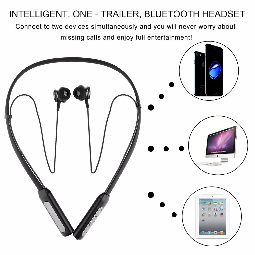 AKASO Беспроводной наушники IPX5 Водонепроницаемый Спортивные Bluetooth легкие